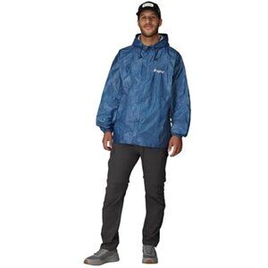 Mens Waterproof Rain Jacket Lightweight Breathable Hooded Outdoor Hiking Coat